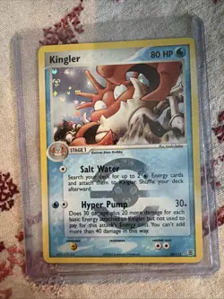 Pokemon Card TCG Kingler 26/112 FireRed & LeafGreen Reverse Holo Lightly played - Image 1