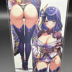 Raiden Shogun Genshin Impact Anime Waifu Card Doujin ACG Goddess - Image 1