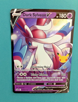 Dark Sylveon V Black Star Promo SWSH134; Near Mint Pokemon Card Celebrations - Image 1