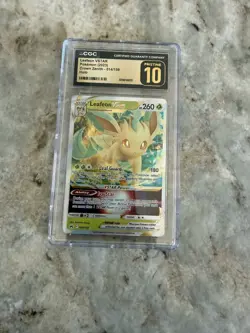 Leafeon VSTAR 014/159 – CGC Pristine 10 – Crown Zenith – Pokemon Card - Image 1