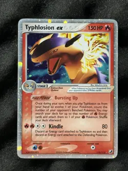 Pokemon TCG Typhlosion EX Holo Card 110/115 Unseen Forces PLAYED - Image 1