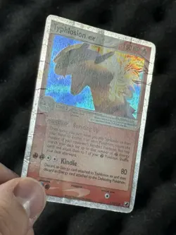 Pokemon TCG Typhlosion EX Holo Card 110/115 Unseen Forces PLAYED - Image 2