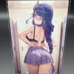 Raiden Shogun Genshin Impact Anime Waifu Card Doujin ACG Goddess - Image 1