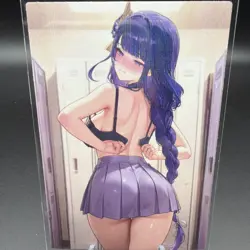 Raiden Shogun Genshin Impact Anime Waifu Card Doujin ACG Goddess - Image 2