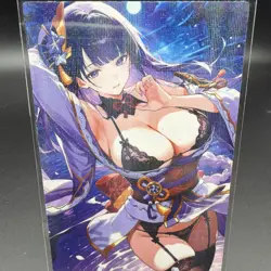 Raiden Shogun Genshin Impact Anime Waifu Card Doujin ACG Goddess - Image 1