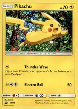 Pikachu - (General Mills) Promo Miscellaneous Cards & Products SM04 LP - Image 1
