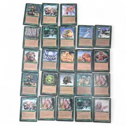 Alot Of Magic The Gathering Vintage 1995 Cards Green MTG 125 - Image 1