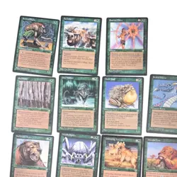 Alot Of Magic The Gathering Vintage 1995 Cards Green MTG 125 - Image 3