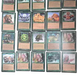 Alot Of Magic The Gathering Vintage 1995 Cards Green MTG 125 - Image 4