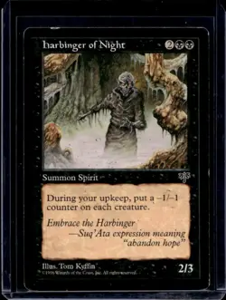 1996 Magic MTG Mirage Harbinger of Night #NNO - Image 1