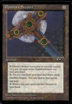 1996 Magic MTG Alliances Gustha's Scepter #NNO - Image 1