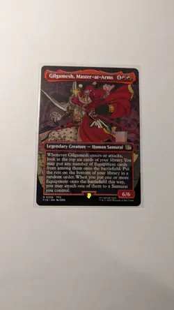 Borderless GILGAMESH, MASTER-AT-ARMS mtg NM-M Final Fantasy Rare - Image 2