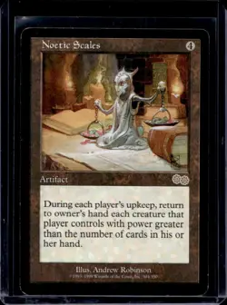 1998 Magic MTG Urza's Saga Noetic Scales #304 - Image 1