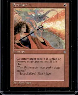 1995 Magic MTG Ice Age Pyroblast #NNO - Image 1