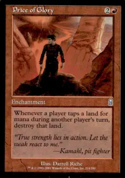 2001 Magic MTG Odyssey Price of Glory #214 - Image 1