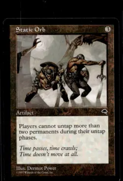 Magic The Gathering MTG Tempest Static Orb Artifact Rare #NNO - Image 1