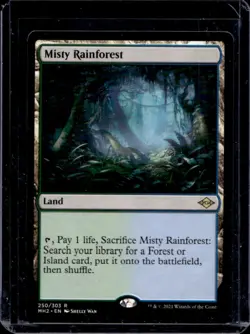 2021 Magic MTG Modern Horizons 2 Misty Rainforest Prerelease Promos #250/303 - Image 1
