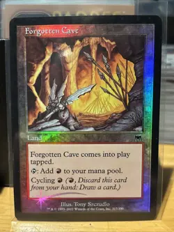 Forgotten Cave Foil LP Onslaught MTG - Image 1
