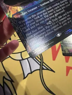 Symbiote Spider-Man Borderless Foil - Marvel's Spider-Man MTG ERROR CRIMPED - Image 4