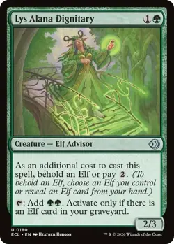 x4 Lys Alana Dignitary - Foil U MTG Lorwyn Eclipsed M/NM, English - Image 1