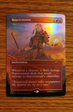 MTG Repercussion Secret Lair Drop Series Borderless Foil M/NM - Image 1
