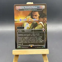 Herugrim Sword of Rohan NM+++ Condition Serialized 085/100 MTG LOTR Lord Rings - Image 1