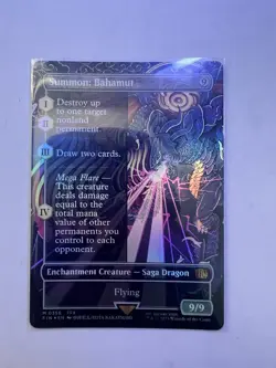 Summon: Bahamut (Borderless) Final Fantasy Foil - Image 1