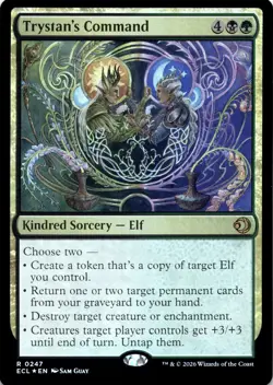 Trystan's Command FOIL Lorwyn Eclipsed Magic MTG NM - Image 1