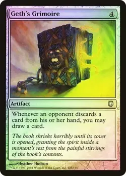 Geth's Grimoire FOIL Darksteel MtG LP to NM - Image 1