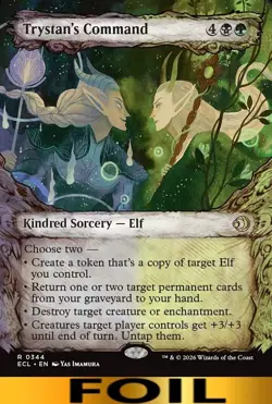 Trystan's Command ** FOIL SHOWCASE ** #344 - Lorwyn Ecliped - NM MTG - Image 1