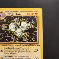 Pokemon Vintage Non-holo Rare Fossil Magneton 26/62 WoTC 1999 - Image 3