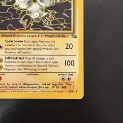 Pokemon Vintage Non-holo Rare Fossil Magneton 26/62 WoTC 1999 - Image 4