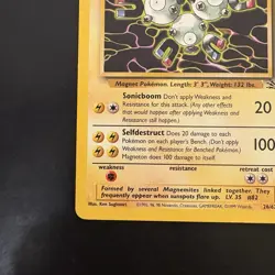Pokemon Vintage Non-holo Rare Fossil Magneton 26/62 WoTC 1999 - Image 5