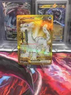 Chien-Pao EX Hyper Rare Gold Holo 274/193 Pokemon Paldea Evolved - Image 1