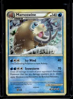 2010 Pokemon HeartGold & SoulSilver Triumphant Mamoswine Promos Holo #5/102 - Image 1