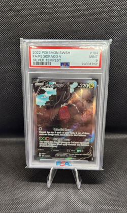 2022 Pokemon TCG - Regidrago V Alternate Full Art 184/195 Silver Tempest PSA 9 - Image 1