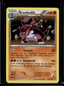 2011 Pokemon Black & White Krookodile #65/114 - Image 1