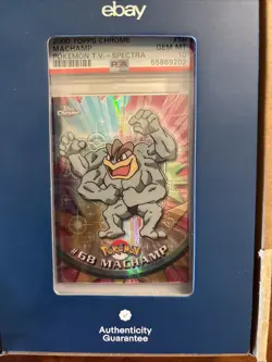 2000 topps chrome Machamp pokemon spectra psa 10 # 68 - Image 2