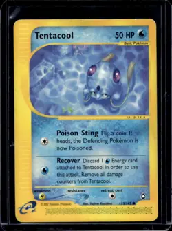 2003 Pokemon Aquapolis Tentacool #113/147 - Image 1