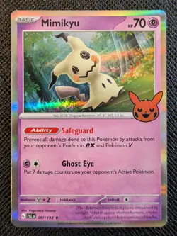 Pokemon Mimikyu Trick or Trade BOOster 2023 097/193 Holo Rare - NM - Image 1