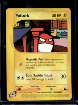 2003 Pokemon Skyridge Voltorb #113/144 - Image 1
