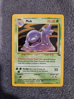 Pokemon - Muk Holo - Fossil 13/62 - Unlimited - NM - Image 1
