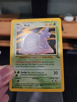 Pokemon - Muk Holo - Fossil 13/62 - Unlimited - NM - Image 4