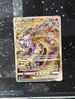 Pokemon Mewtwo VSTAR GG44/GG70 Crown Zenith Galarian Gallery Ultra Rare Holo - Image 1