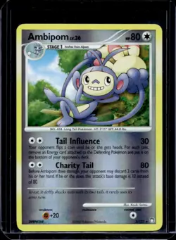 2007 Pokemon Diamond & Pearl Mysterious Treasures Ambipom Reverse Holo #3/123 - Image 1