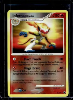 2008 Pokemon Diamond & Pearl Majestic Dawn Infernape Reverse Holo #22/100 - Image 1