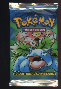 1999 Pokemon Base Set Booster Pack Factory Sealed Venusaur Art - Image 1