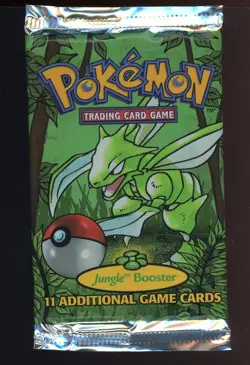 1999 WOTC Pokemon Jungle Foil Booster Pack Sealed - Scyther Art - Image 1
