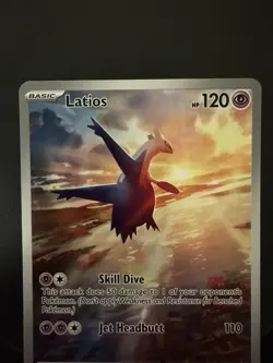 2024 Pokemon Surging Sparks #203/191 Latios Illustration Rare - Image 3