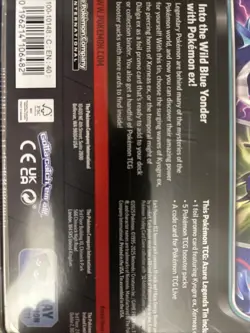 Pokemon Azure Legends Factory Sealed Tin Box - Dialga ex - 5 Booster Packs - Image 4
